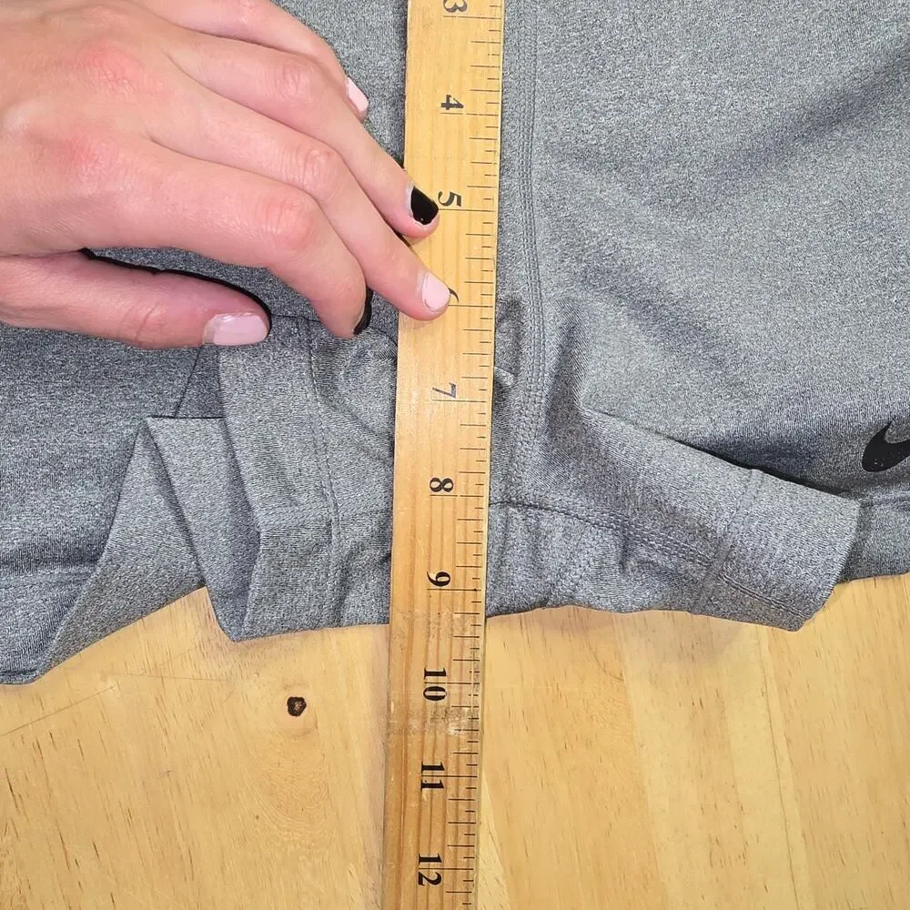 Nike Pro Gray Black Gym Athletic Shorts Womens Size M